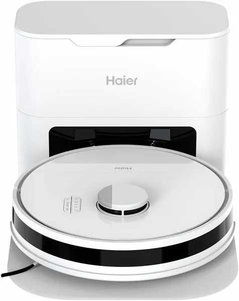 Робот-пылесос Haier HSR Pro R2, белый, мощность 45Вт, пылесборник 0,3л, для воды 0,35л сухая/влажная уборка, Wi-Fi