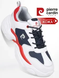 Кроссовки Pierre Cardin женские повседневные белые натуральная кожа