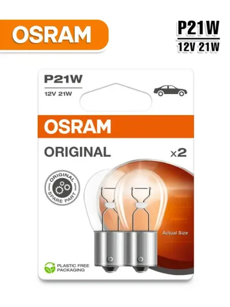 Автомобильная лампа накаливания P21W Original Line 750602B Osram
