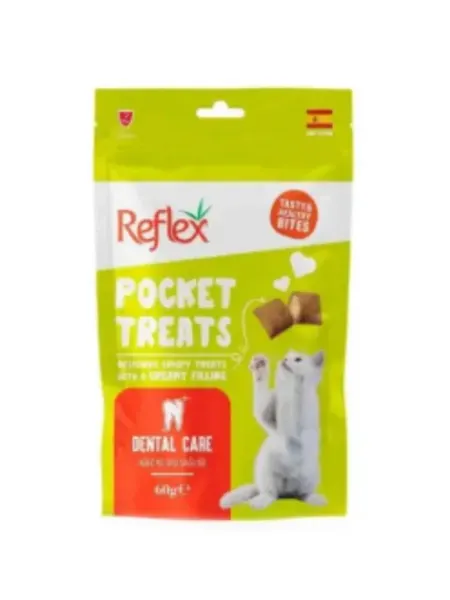 Reflex dental care подушечки для кошек со вкусом курицы