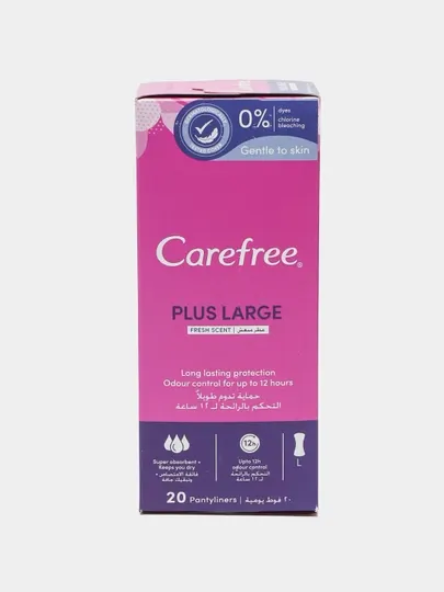 Прокладки ежедневные Carefree Large Plus Fresh, ароматизированные, 20 шт