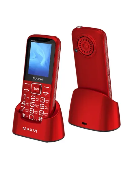 Мобильный телефон B21ds up BT-2SIM + Док-станция красный