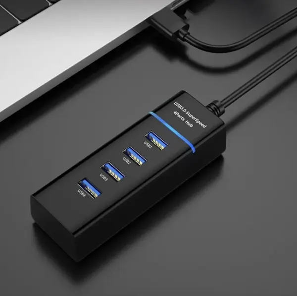 USB HUB на 4 Порта – Быстрое Подключение, Стабильная Работа, Идеально для ПК и Ноутбука