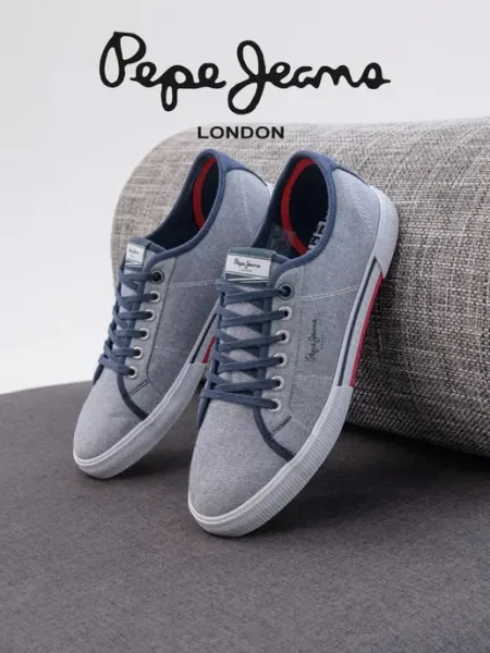 Кеды BRADY MEN CHAMBRAY PEPE JEANS LONDON