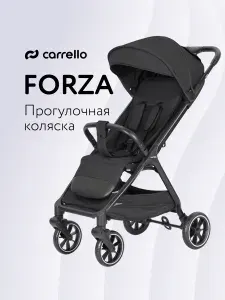Коляска прогулочная детская всесезонная carrello Forza, цвет черный