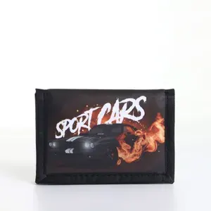 Кошелёк детский Sport cars Выбражулька, на липучке, чёрный