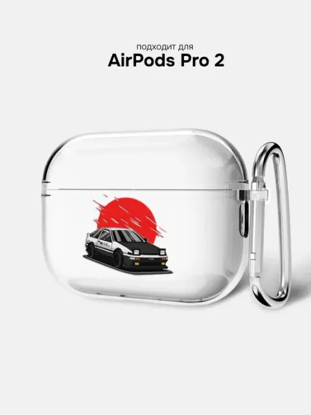 Чехол на AirPods Pro 2 c машиной JDM ERNO-CASE