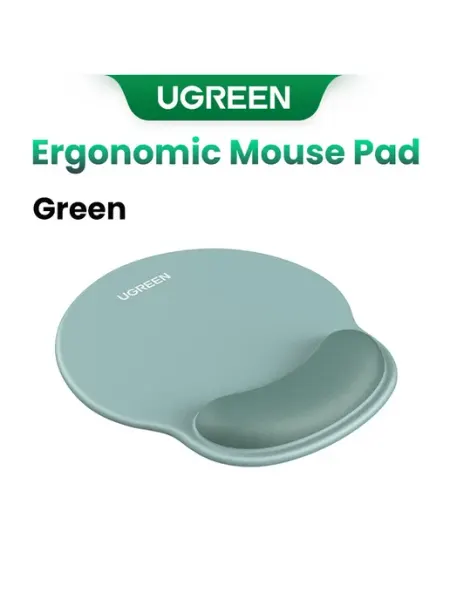 Коврик для мышки с поддержкой запястья LP668 (25243) зелёный UGREEN