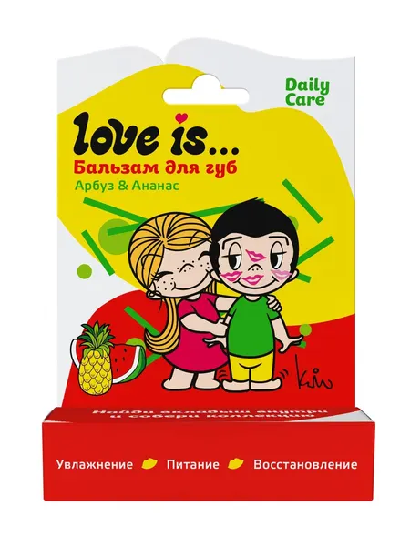 Бальзам для губ Love is Арбуз и ананас, 4.2 г