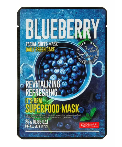 DERMAL Superfood Маска для лица c голубикой 25г
