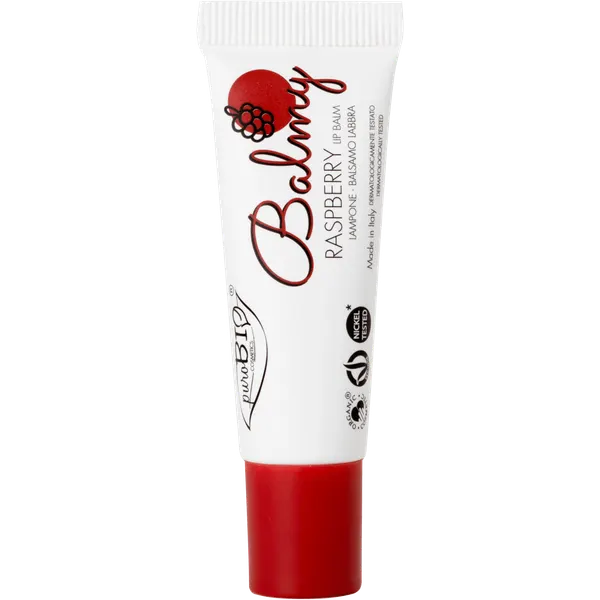 Бальзам для губ Balmy Малина, 10 мл, PuroBio Cosmetics (ПуроБио Косметикс)