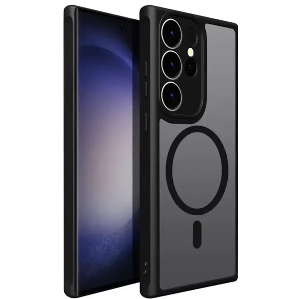 Чехол Creative Case для Samsung S23 Ultra (Самсунг С23 ультра) магнитный, совместимый с MagSafe (магсейф), противоударный