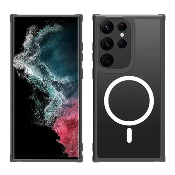 Чехол Creative Case для Samsung S24 Ultra (Самсунг С24 ультра) магнитный, совместимый с MagSafe (магсейф), противоударный