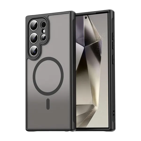 Чехол Creative Case для Samsung S26 Ultra (Самсунг С26 Ультра) магнитный, совместимый с MagSafe, противоударный, черный