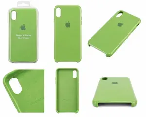 Силиконовый чехол для смартфона Silicone Case на iPhone Xs MAX зеленый