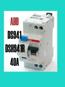 Дифференциальный автомат ABB DSH941R, 16А, 2 полюса, 230В, 4,5кА, белый