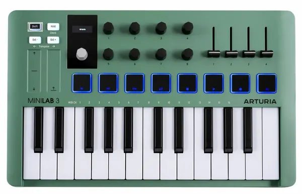 Arturia MiniLAB 3 Mint Edition MIDI клавиатура с пэдами