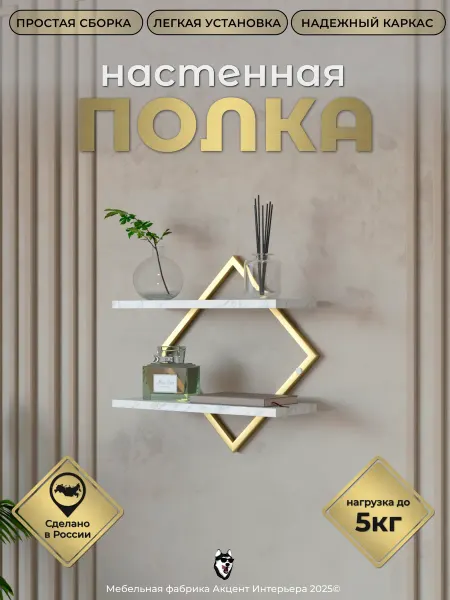 Castle. Настенная полка для книг
