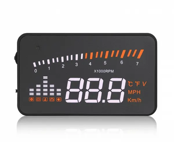 HUD проектор MyPads AM-77 для автомобиля с интерфейсом OBD 2 и регулировкой яркости