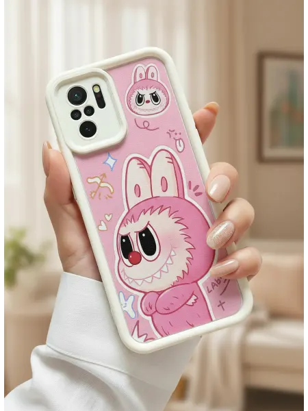 CRAZY CAT Чехол на POCO m5s Labubu Черный