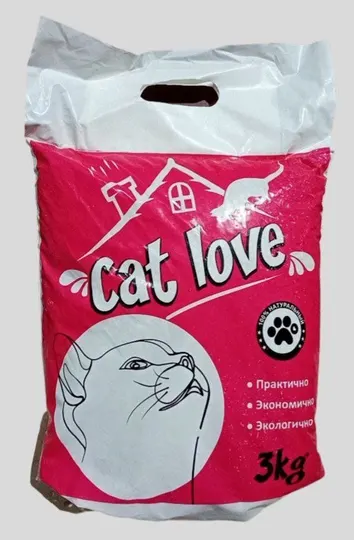 Наполнитель песочный для кошек Cat Love, 3 кг
