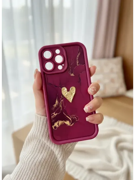 Чехол на iphone 14 Pro Max Мрамор Good Luck Clover