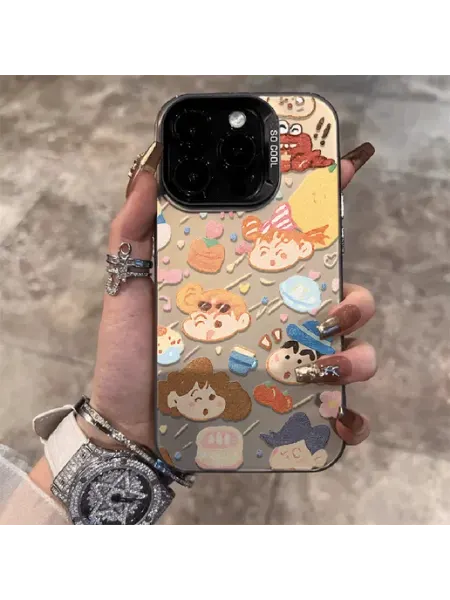 Чехол на IPHONE 15 чёрный машина ребёнок