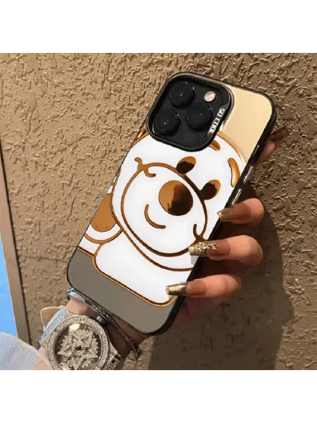 Чехол на IPHONE 15 белы медвежонок