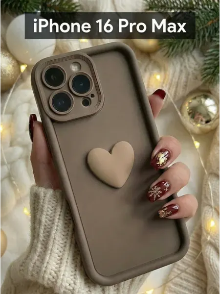 Чехол на iphone 16 pro max Сердечко Orangeman