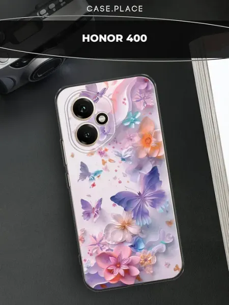 Чехол на 400 с бабочками HONOR