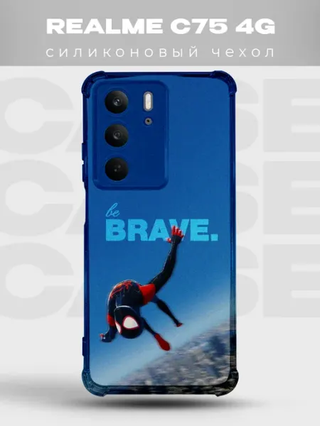 Чехол на Realme C75 4G Человек-паук марвел spiderman комикс PRINTberries