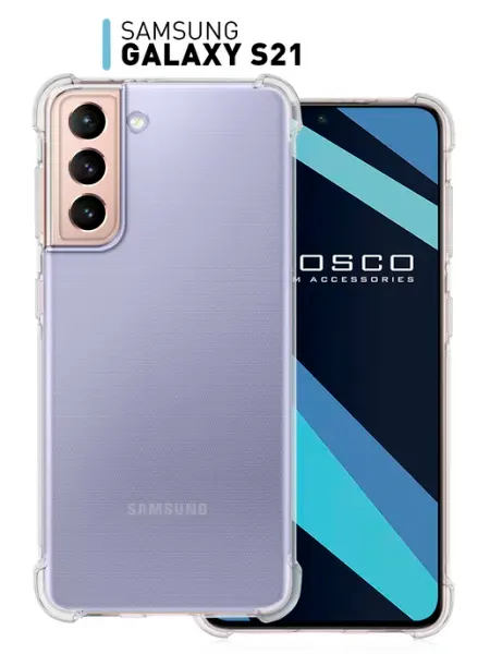 Чехол на Samsung S21 противоударный Rosco