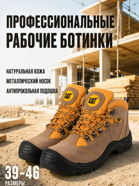 Caterpillar Ботинки рабочие с металлическим подноском