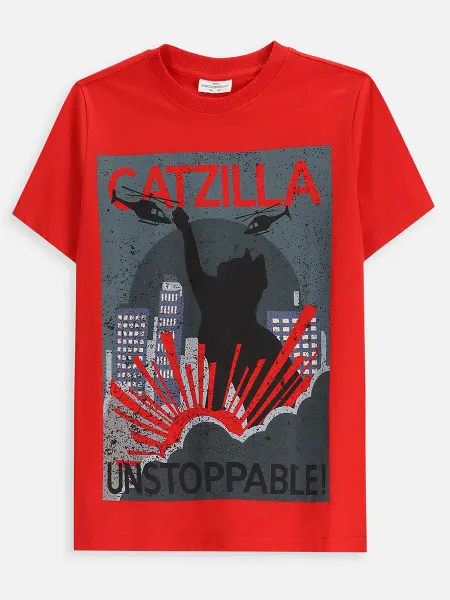 Coccodrillo Футболка с принтом Catzilla