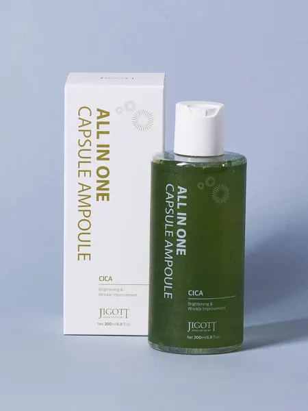 JIGOTT Капсульная сыворотка с Центеллой 200 мл All In One Capsule Ampoule Cica