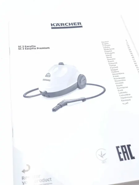 Книга , инструкция по эксплуатации пароочистителя Karcher SC 2 EasyFix, SC 2 EasyFix Premium арт. 59679250.