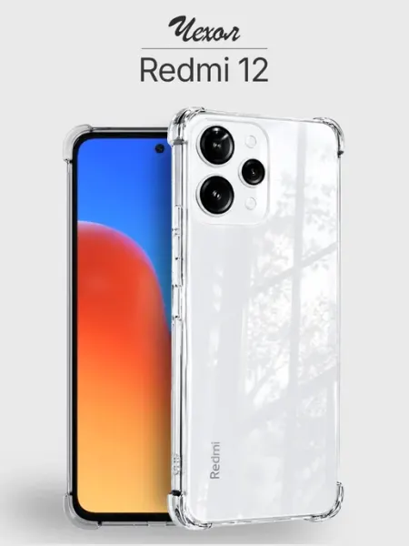 Чехол 12 4G прозрачный противоударный Redmi
