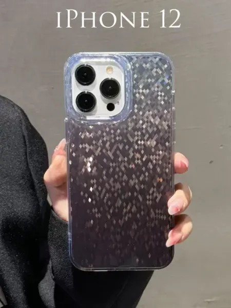Чехол на iphone 12 с Блеском CRAZY CAT