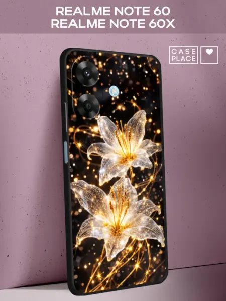 Чехол на Note 60 Note 60X с лилиями Realme