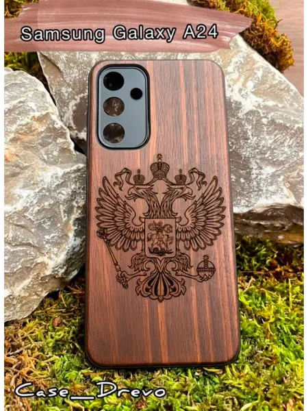 Деревянный чехол на Samsung Galaxy A24 Case_Drevo
