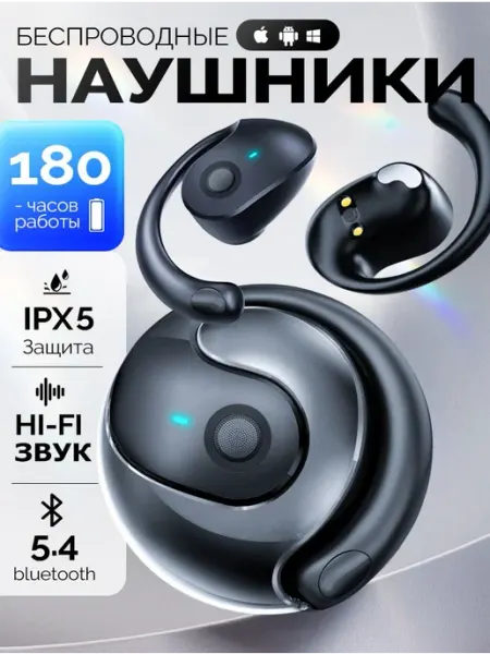 HIIMOO Наушники беспроводные с микрофоном, Bluetooth, USB Ty