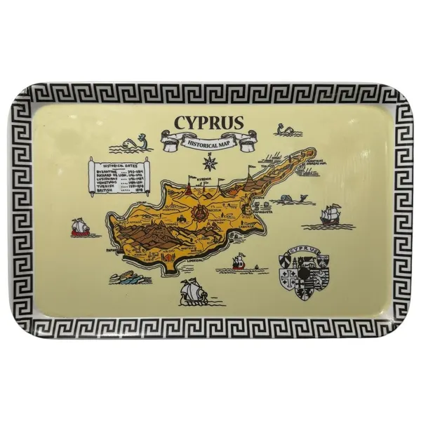 Поднос "Кипр", 30*19 см, пластик, 1990-2000 гг, Кипр