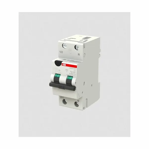 Дифференциальный автомат (АВДТ) ABB 2-полюсный (1P+N) 16А C 30мА тип AC 6кА DS201CR 2CSR755080R1164