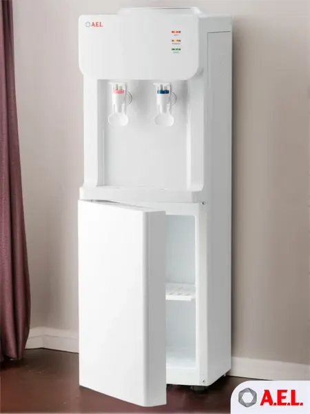 Кулер для воды напольный AEL LC 87c white с компрессорным охлаждением