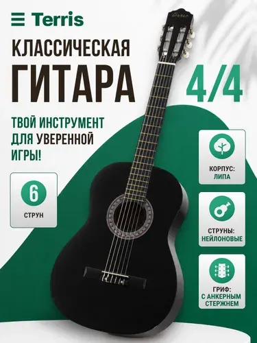 TERRIS TC-395A NA Гитара классическая 4/4