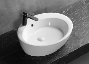 Cerutti spa Раковина накладная, белая,CR7026A