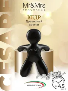 Ароматизатор для автомобиля человечек Mr&Mrs Fragrance Cesare Кедр