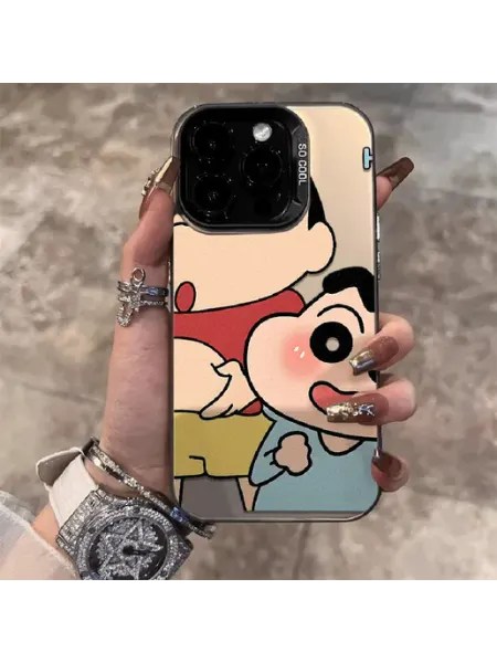 Чехол на IPHONE 15 чёрный Ани Карикатурас