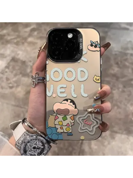Чехол на IPHONE 15 чёрный милы мультфильм
