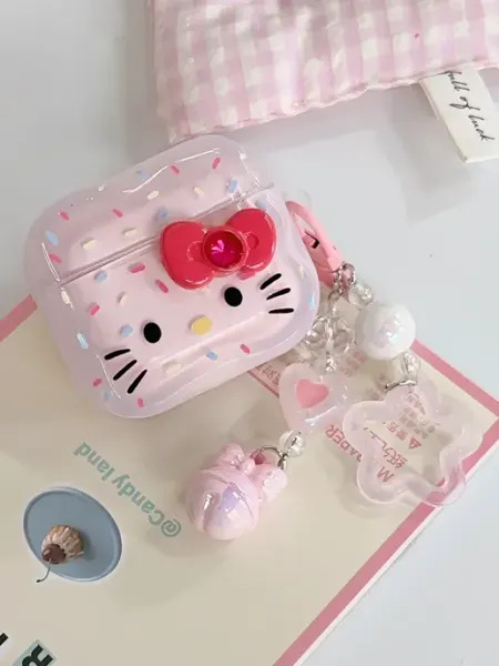 Чехол для наушников AirPods 4 Hello Kitty